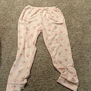 pink cherry pajama pants